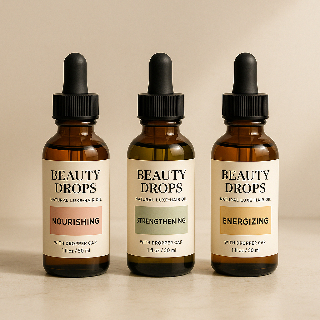Beauty Drops – Natural Luxe Hair Oil